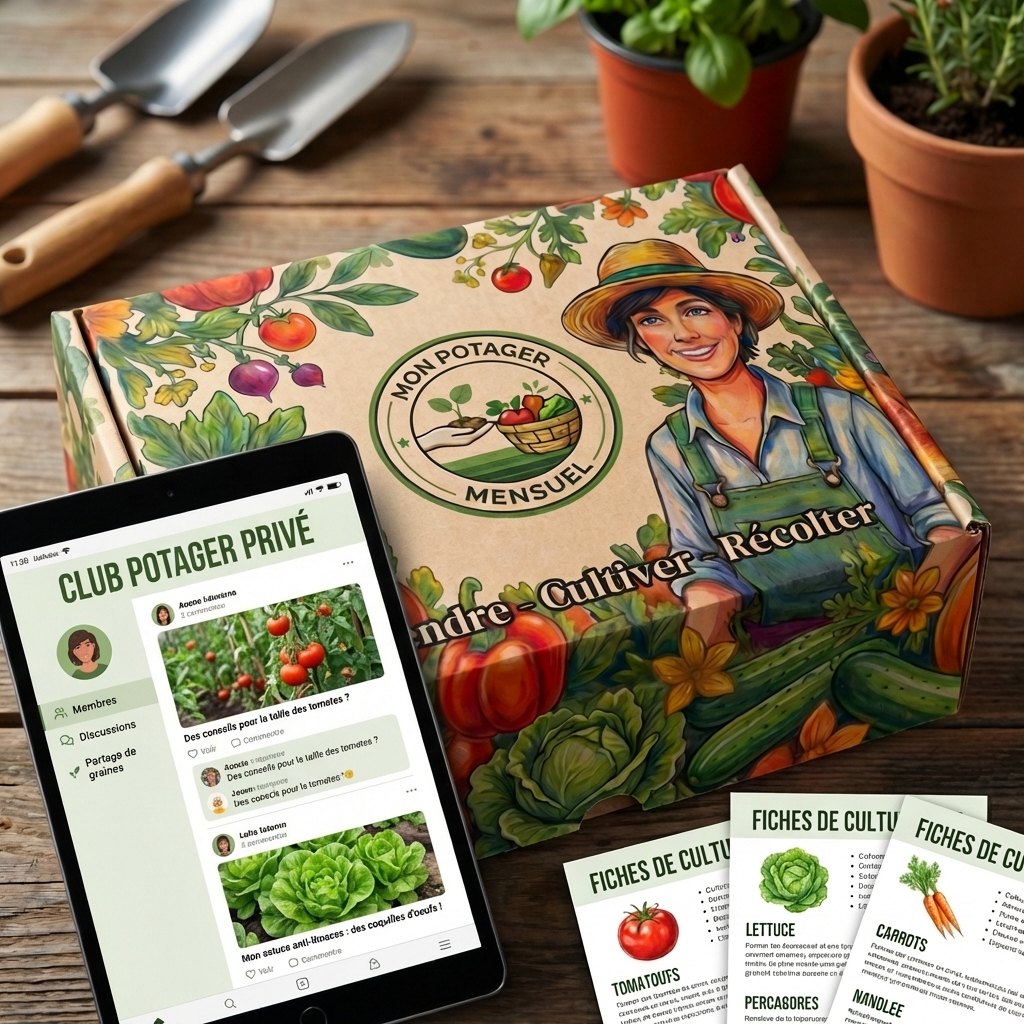 La box potager qui vous guide pas à pas, mois après mois